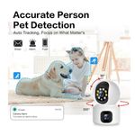 Casa si Gradina - Electrice - Smart Home - Camere de supraveghere - Camera de supraveghere dubla interioara SX626 pentru monitorizare bebelusi WIFi 360 - Infinity.ro