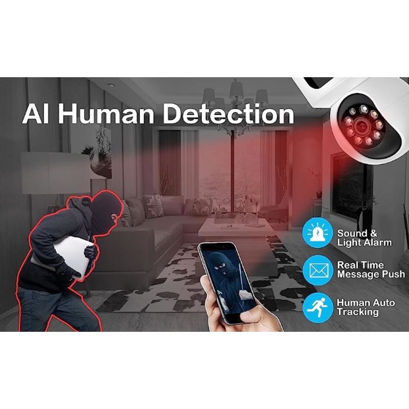 Casa si Gradina - Electrice - Smart Home - Camere de supraveghere - Camera de supraveghere dubla interioara SX626 pentru monitorizare bebelusi WIFi 360 - Infinity.ro