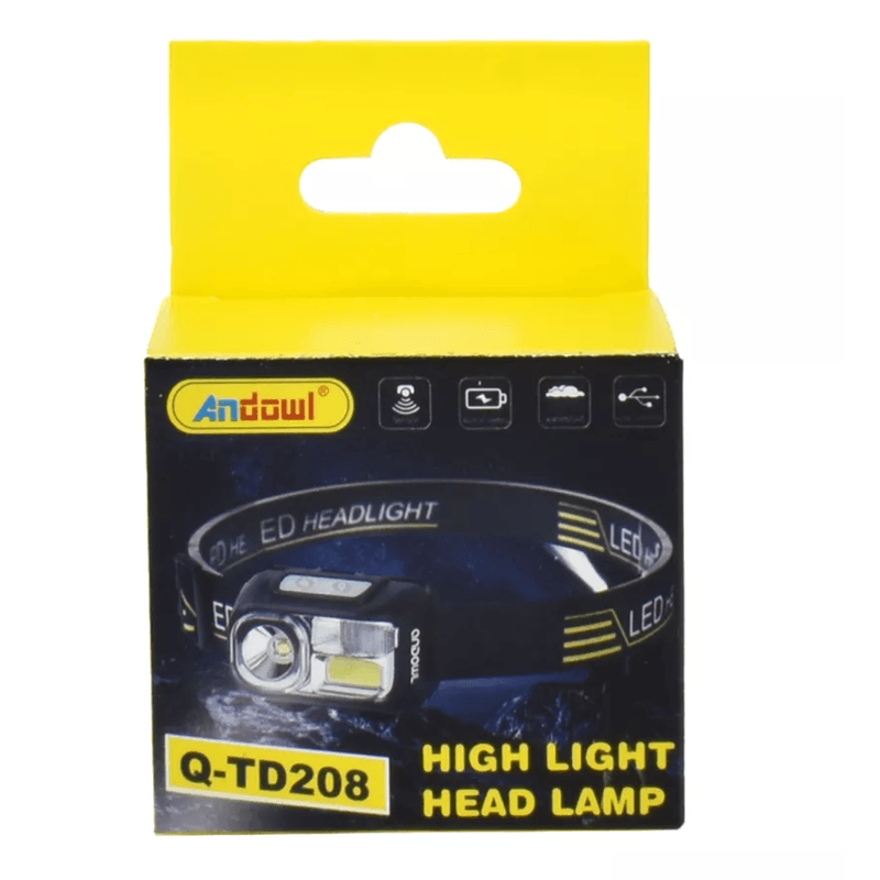 Casa si Gradina - Corpuri si surse de iluminat - Iluminat exterior - Lanterne - Lanterna de cap Andowl Q TD208 cu lumina alba si rosie - Infinity.ro