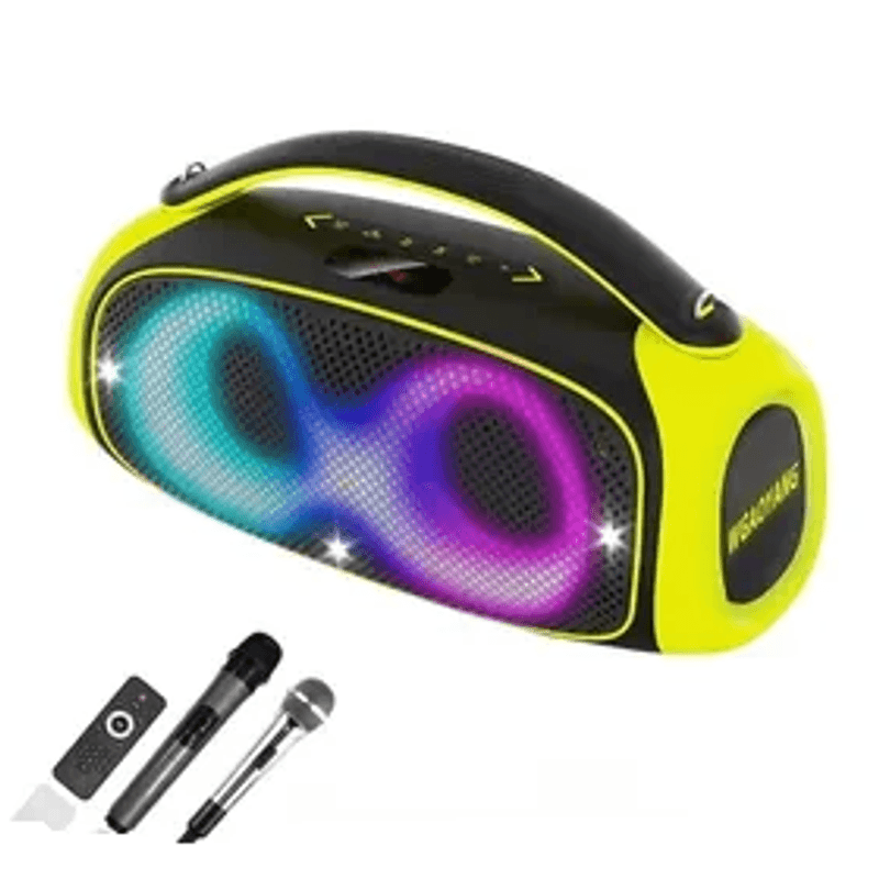 TV, Audio-Video si Foto - Portabile audio - Boxe portabile - Boxa Bluetooth wireless cu radio iluminare RGB 2 microfoane si telecomanda Andowl Q YX59 - Infinity.ro