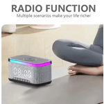 TV, Audio-Video si Foto - Portabile audio - Boxe portabile - Boxa Bluetooth KP 559 3 in 1 cu incarcator wireless ceas si iluminare LED 10W - Infinity.ro