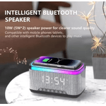 TV, Audio-Video si Foto - Portabile audio - Boxe portabile - Boxa Bluetooth KP 559 3 in 1 cu incarcator wireless ceas si iluminare LED 10W - Infinity.ro