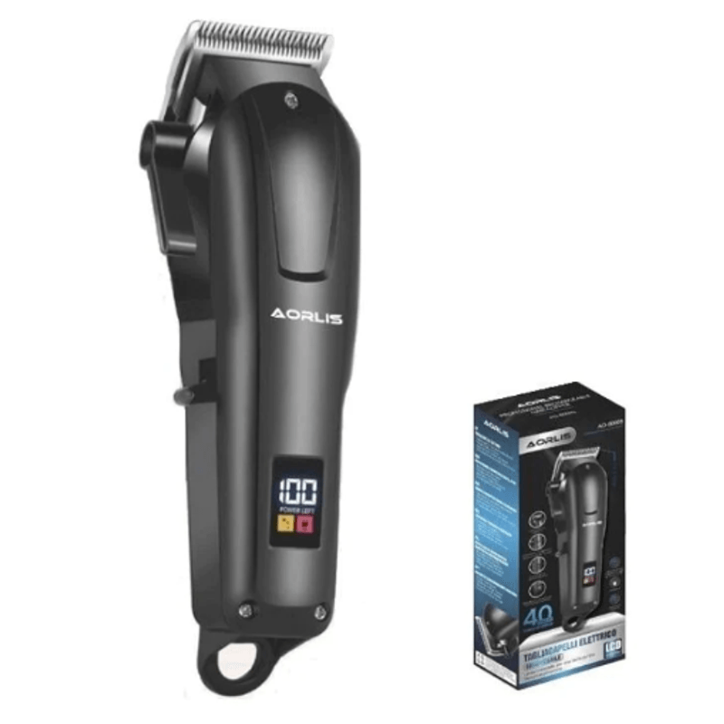Ingrijire personala si Cosmetice - Aparate & accesorii ingrijire personala - Aparate de ras si tuns - Aparate de tuns - Masina de tuns profesionala cu acumulator AORLIS 50009 afisaj led 4 gratare - Infinity.ro