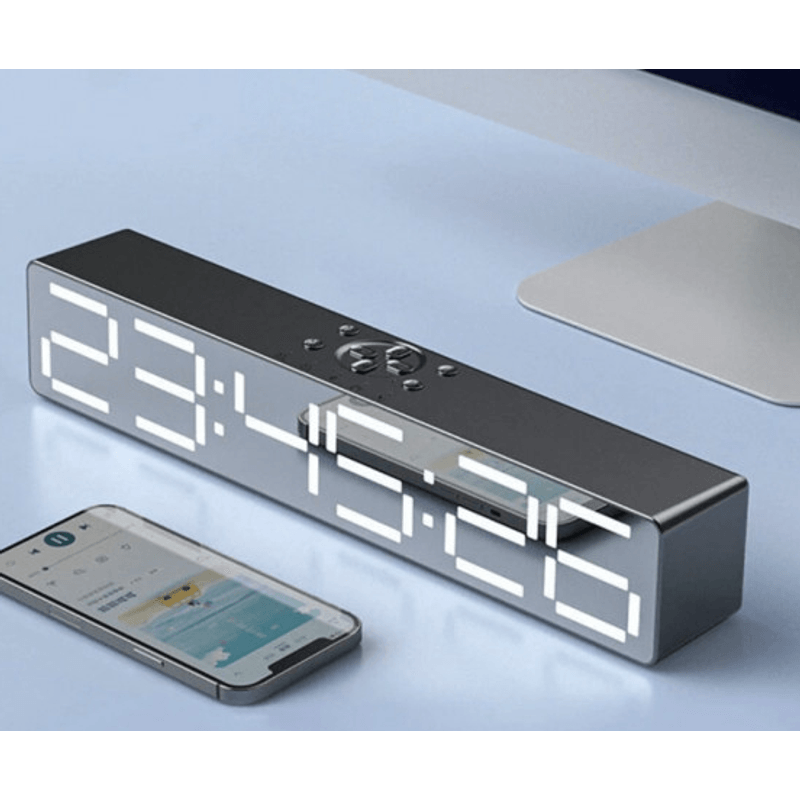 TV, Audio-Video si Foto - Portabile audio - Boxe portabile - Boxa Portabila cu Ceas Alarma SD Bluetooth Andowl QYXB133 - Infinity.ro