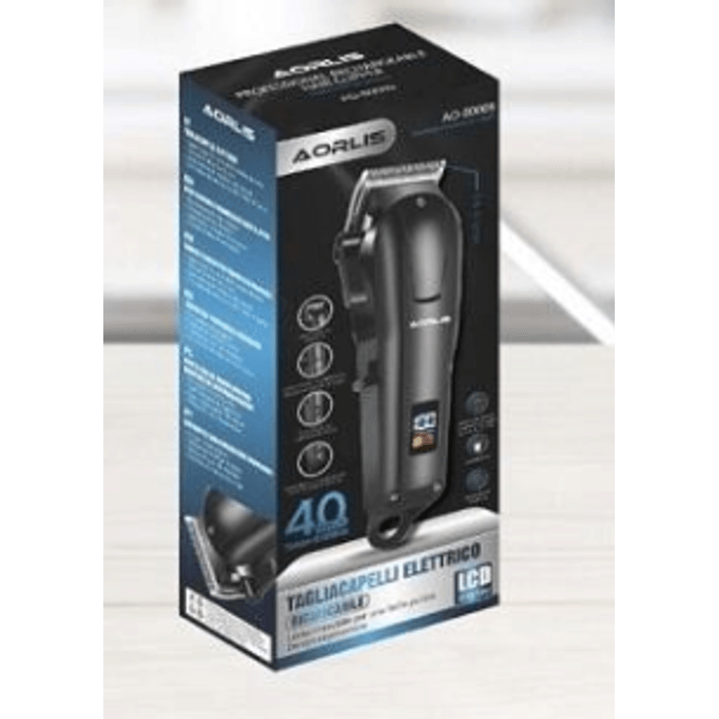 Ingrijire personala si Cosmetice - Aparate & accesorii ingrijire personala - Aparate de ras si tuns - Aparate de tuns - Masina de tuns profesionala cu acumulator AORLIS 50009 afisaj led 4 gratare - Infinity.ro