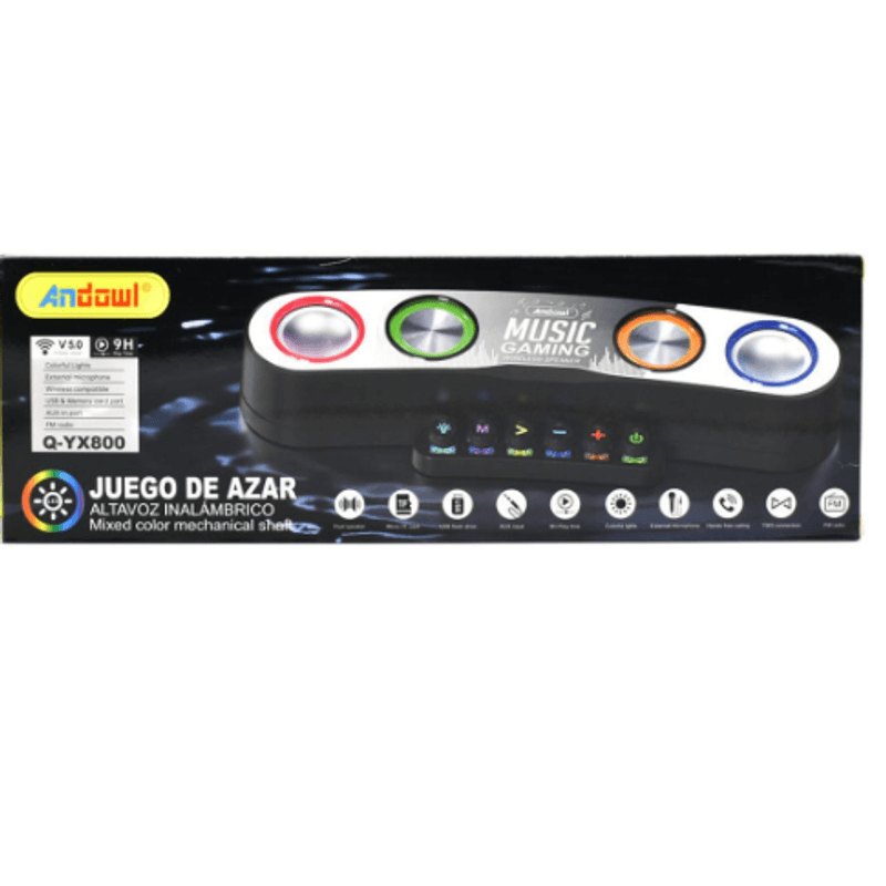 TV, Audio-Video si Foto - Portabile audio - Boxe portabile - Boxa Bluetooth gaming Q YX800 cu LED RGB - Infinity.ro