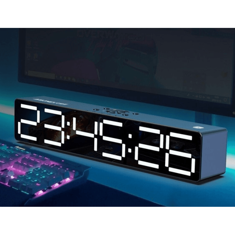 TV, Audio-Video si Foto - Portabile audio - Boxe portabile - Boxa Portabila cu Ceas Alarma SD Bluetooth Andowl QYXB133 - Infinity.ro