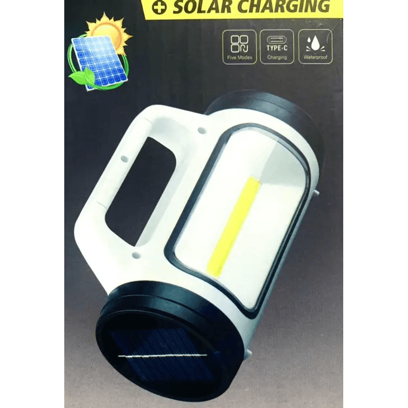 Casa si Gradina - Corpuri si surse de iluminat - Iluminat exterior - Lanterne - Lanterna de mana cu iluminare dubla si incarcare solara led cob YC 202 - Infinity.ro