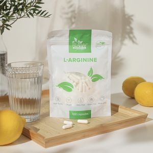 L-arginine 500 mg 100 Capsule, Raw Powders