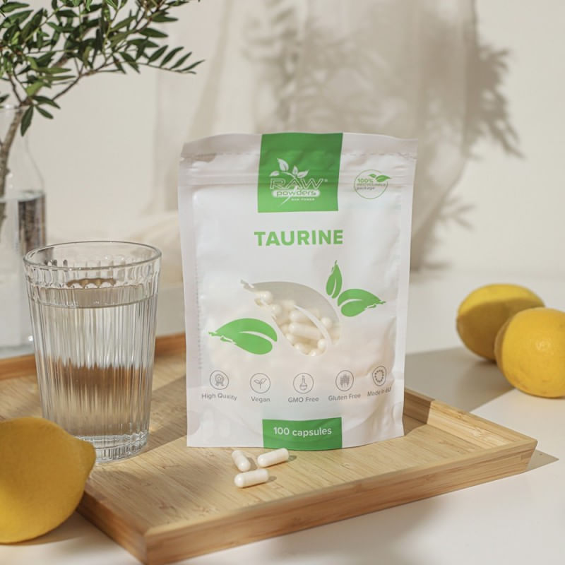 Ingrijire personala si Cosmetice - Sanatate si wellness - Suplimente alimentare - Alte suplimente alimentare - Taurine 500 mg 100 Capsule, Raw Powders - Infinity.ro