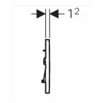 Casa si Gradina - Sanitare - Obiecte sanitare - Accesorii vase de toaleta - Clapeta de actionare Geberit Sigma30 alb crom lucios - Infinity.ro