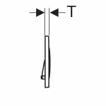 Casa si Gradina - Sanitare - Obiecte sanitare - Accesorii vase de toaleta - Clapeta de actionare Geberit Sigma20 negru mat - Infinity.ro