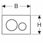 Casa si Gradina - Sanitare - Obiecte sanitare - Accesorii vase de toaleta - Clapeta de actionare Geberit Sigma20 negru mat - Infinity.ro