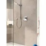 Casa si Gradina - Sanitare - Lavoar baie si accesorii - Baterii sanitare - Baterie dus incastrata Kludi Pure&Style crom lucios fara corp ingropat - Infinity.ro