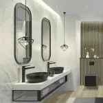 Casa si Gradina - Sanitare - Lavoar baie si accesorii - Baterii sanitare - Baterie lavoar inalta Ferro Stratos negru - Infinity.ro