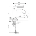 Casa si Gradina - Sanitare - Lavoar baie si accesorii - Baterii sanitare - Baterie lavoar Ideal Standard Ceraline monocomanda finisaj negru mat - Infinity.ro