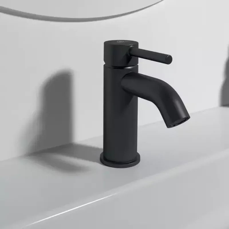 Casa si Gradina - Sanitare - Lavoar baie si accesorii - Baterii sanitare - Baterie lavoar Ideal Standard Ceraline monocomanda finisaj negru mat - Infinity.ro