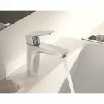 Casa si Gradina - Sanitare - Lavoar baie si accesorii - Baterii sanitare - Baterie lavoar Kludi Pure&Style 75 cu ventil metalic pop-up - Infinity.ro