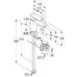 Casa si Gradina - Sanitare - Lavoar baie si accesorii - Baterii sanitare - Baterie lavoar Kludi Pure&Style 75 cu ventil metalic pop-up - Infinity.ro