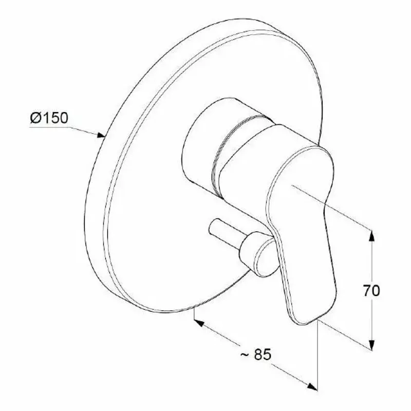 Casa si Gradina - Sanitare - Lavoar baie si accesorii - Baterii sanitare - Set complet sistem de dus Kludi Pure&Easy A-QA Eco 200 incastrat cu baterie de lavoar - Infinity.ro