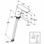 Casa si Gradina - Sanitare - Lavoar baie si accesorii - Baterii sanitare - Baterie lavoar Kludi Balance senzor alimentare la priza - Infinity.ro