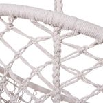 Casa si Gradina - Gradina si terasa - Balansoare si hamace - Balansoare - Scaun rotund tip leagan suspendat pentru casa sau gradina, cu franjuri, 150kg, crem - Infinity.ro