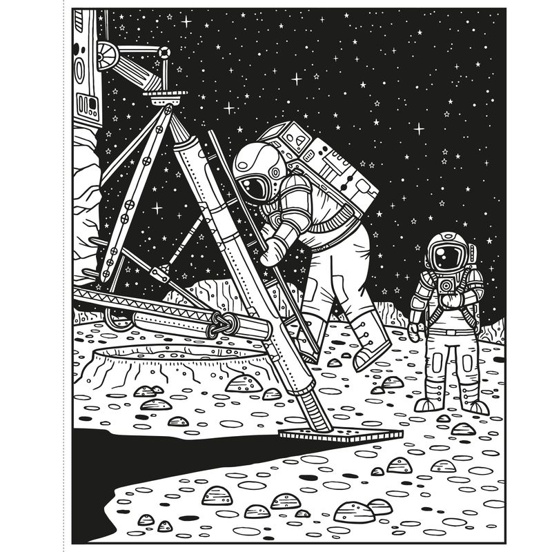 Carti si Birotica - Carti - Carti pentru copii - Carti pentru bebelusi - Space Magic Painting Book Usborne - Infinity.ro