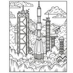 Carti si Birotica - Carti - Carti pentru copii - Carti pentru bebelusi - Space Magic Painting Book Usborne - Infinity.ro