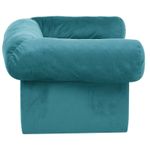 Petshop - Accesorii petshop - Culcusuri si custi - Culcusuri si saltele - Canapea pentru caini cu depozitare Turcoaz 75 x 50 x 38cm Plus - Infinity.ro