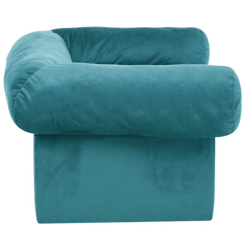 Petshop - Accesorii petshop - Culcusuri si custi - Culcusuri si saltele - Canapea pentru caini cu depozitare Turcoaz 75 x 50 x 38cm Plus - Infinity.ro