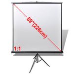 TV, Audio-Video si Foto - Videoproiectoare si accesorii - Ecrane proiectie - Ecran de Proiectie Negru si Alb 89 inci Metal si poliester - Infinity.ro