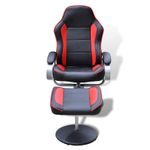 Casa si Gradina - Mobilier - Scaune si fotolii - Fotolii - Fotoliu de cursa rabatat Negru si rosu 70 x 107 x 98 cm - Infinity.ro