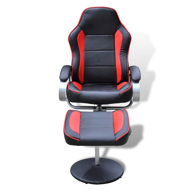 Casa si Gradina - Mobilier - Scaune si fotolii - Fotolii - Fotoliu de cursa rabatat Negru si rosu 70 x 107 x 98 cm - Infinity.ro