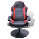 Casa si Gradina - Mobilier - Scaune si fotolii - Fotolii - Fotoliu de cursa rabatat Negru si rosu 70 x 107 x 98 cm - Infinity.ro