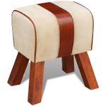 Casa si Gradina - Mobilier - Scaune si fotolii - Tabureti - Taburet pentru Carti Maro Piele - Infinity.ro