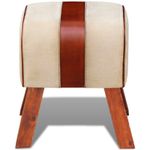 Casa si Gradina - Mobilier - Scaune si fotolii - Tabureti - Taburet pentru Carti Maro Piele - Infinity.ro