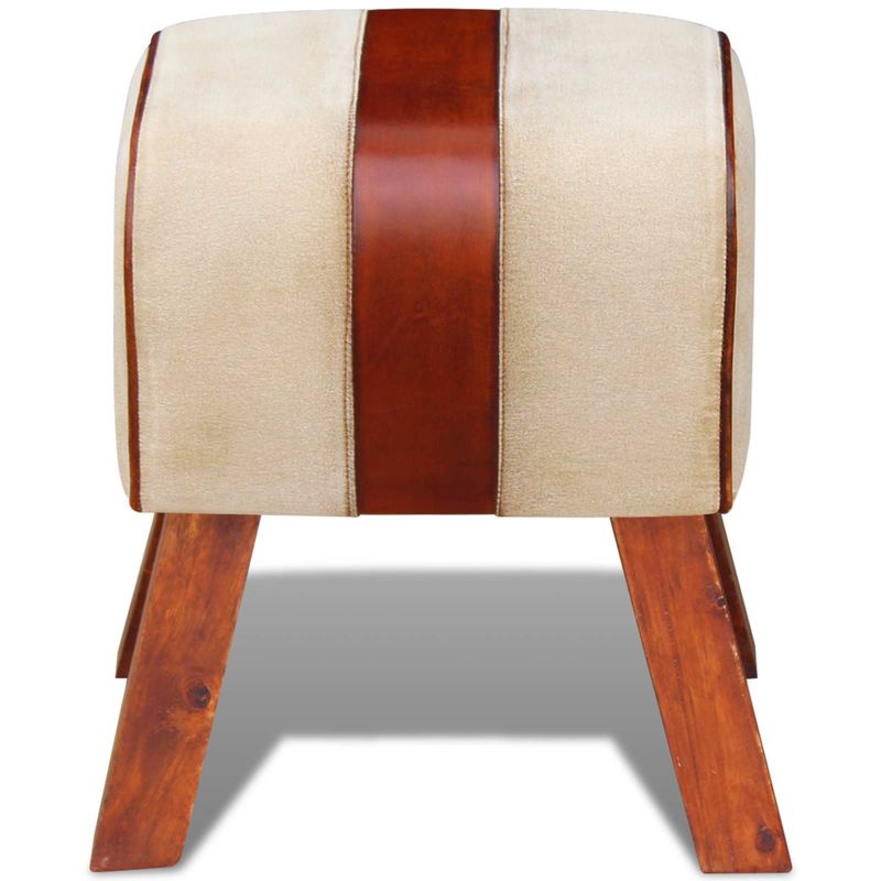 Casa si Gradina - Mobilier - Scaune si fotolii - Tabureti - Taburet pentru Carti Maro Piele - Infinity.ro