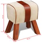 Casa si Gradina - Mobilier - Scaune si fotolii - Tabureti - Taburet pentru Carti Maro Piele - Infinity.ro