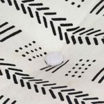 Casa si Gradina - Mobilier - Scaune si fotolii - Tabureti - Taburet geometric Gri si alb 40 x 40 x 40 cm tesatura - Infinity.ro