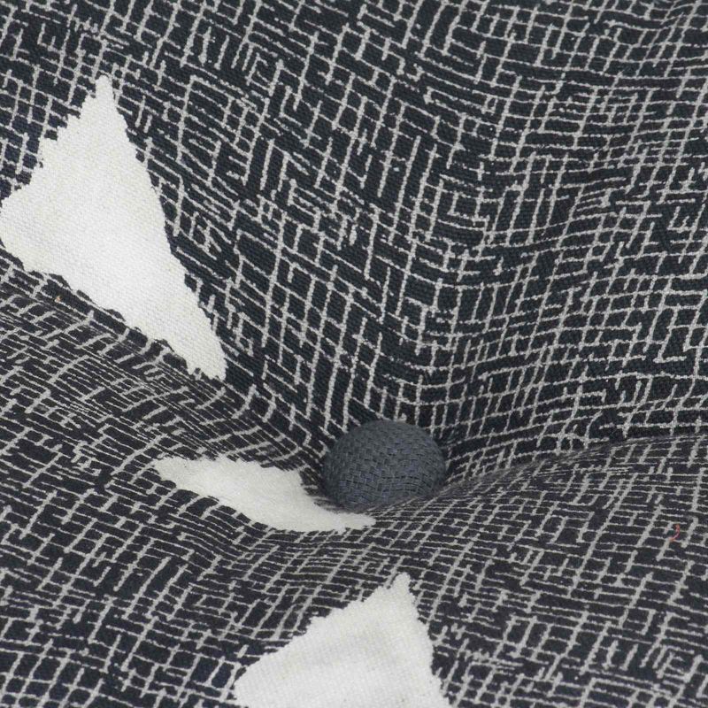 Casa si Gradina - Mobilier - Scaune si fotolii - Tabureti - Taburet geometric Gri si alb 40 x 40 x 40 cm tesatura - Infinity.ro