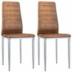 Casa si Gradina - Mobilier - Scaune si fotolii - Scaune - Scaune de dining 2 pcs Maro 41.5 x 48 x 99 cm - Infinity.ro