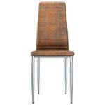 Casa si Gradina - Mobilier - Scaune si fotolii - Scaune - Scaune de dining 2 pcs Maro 41.5 x 48 x 99 cm - Infinity.ro
