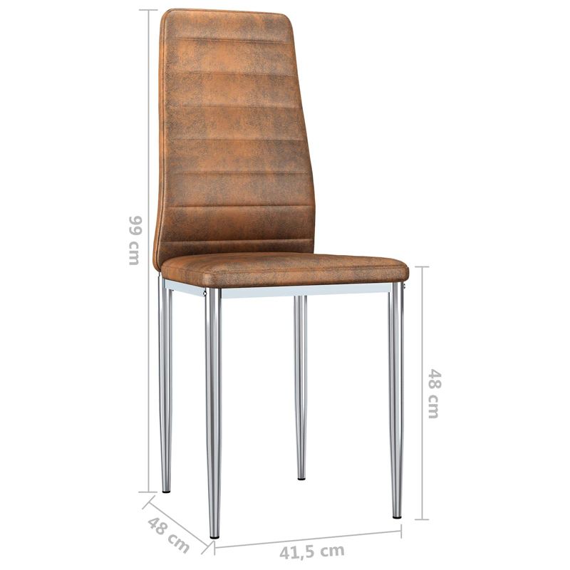 Casa si Gradina - Mobilier - Scaune si fotolii - Scaune - Scaune de dining 2 pcs Maro 41.5 x 48 x 99 cm - Infinity.ro
