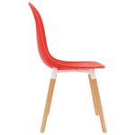 Casa si Gradina - Mobilier - Scaune si fotolii - Scaune - Scaune de dining 6 pcs Rosu 47 x 50.5 x 83 cm - Infinity.ro