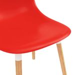 Casa si Gradina - Mobilier - Scaune si fotolii - Scaune - Scaune de dining 6 pcs Rosu 47 x 50.5 x 83 cm - Infinity.ro
