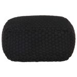 Casa si Gradina - Mobilier - Scaune si fotolii - Tabureti - Taburet Pouffe Negru 50 x 50 x 30 cm - Infinity.ro