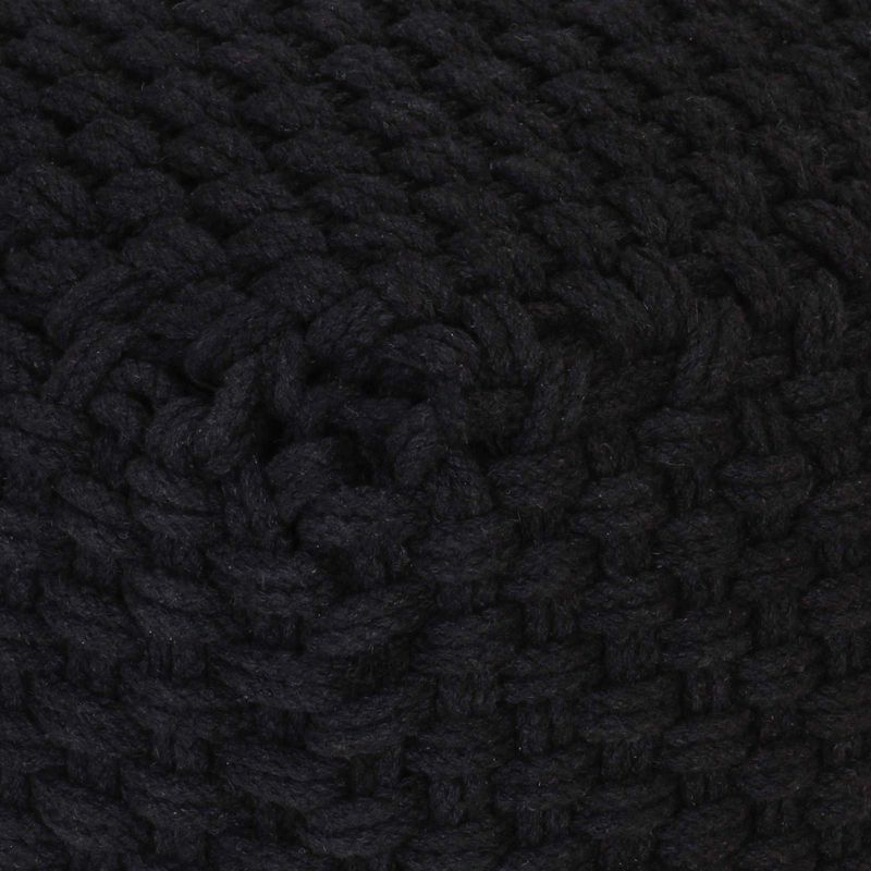 Casa si Gradina - Mobilier - Scaune si fotolii - Tabureti - Taburet Pouffe Negru 50 x 50 x 30 cm - Infinity.ro