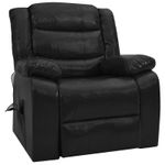 Ingrijire personala si Cosmetice - Sanatate si wellness - Articole wellness - Fotolii de masaj - Fotoliu reclinabil electric cu Masaj Negru 92 x 93 x 98 cm - Infinity.ro