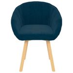 Casa si Gradina - Mobilier - Scaune si fotolii - Scaune - Scaun de sufragerie albastru 62 x 58 x 76 cm Catifea - Infinity.ro