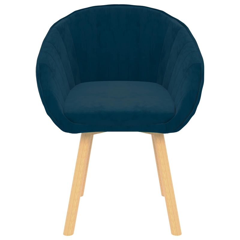 Casa si Gradina - Mobilier - Scaune si fotolii - Scaune - Scaun de sufragerie albastru 62 x 58 x 76 cm Catifea - Infinity.ro